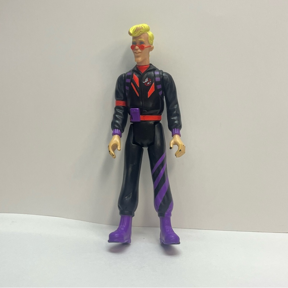 kenner the real ghostbusters elon spengler 80s toy figure blonde glasses